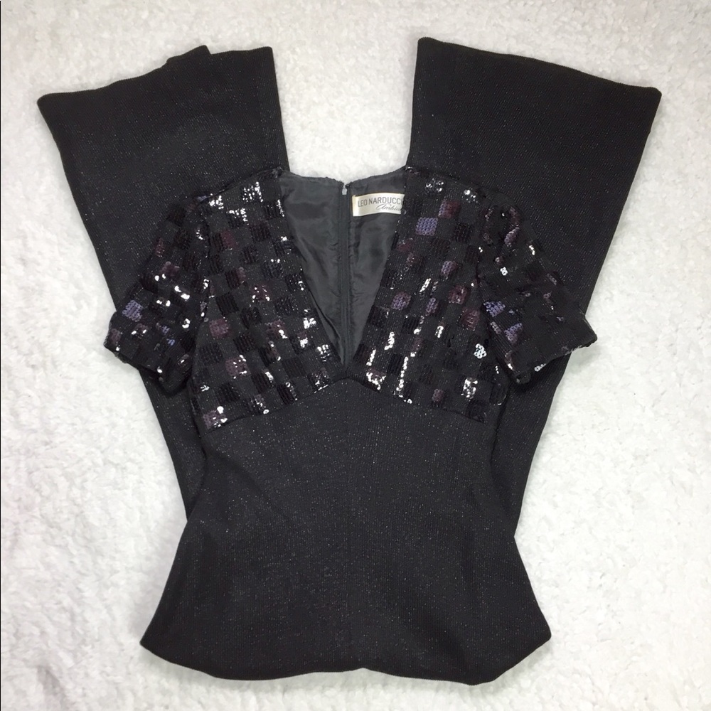 Vintage 70s Leo Narducci Sequined Jumpsuit MINT